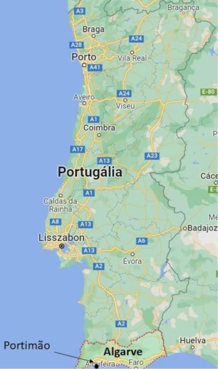 Portugalia - Algavre, Portiamo